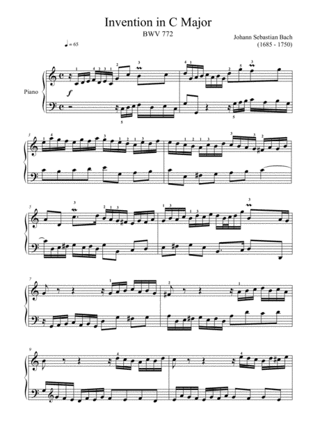 Invention C Major (arr. Thomas Jancso)