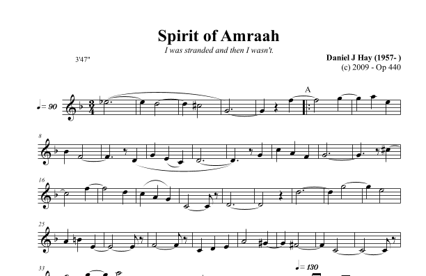 Spirit of Amraah (Opus 440)