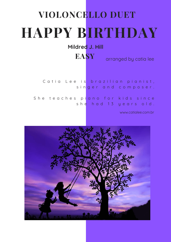 Happy birthday for violoncello duet (arr. Catia Lee)