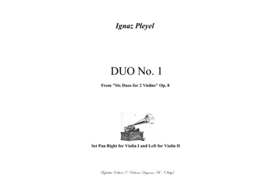 DUO No. 1 for two Violins - I. Pleyel - (from Six duos for 2 Violins - Op. 8) - PDF file with integr (arr. Renato Tagliabue)