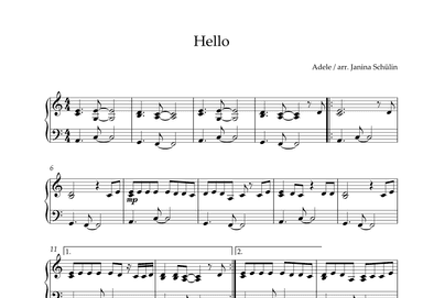Hello (arr. Janina Schülin)