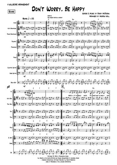 Don't Worry, Be Happy (arr. Andrew Will)