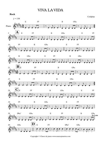 Viva La Vida (arr. Mateo Aguilar)