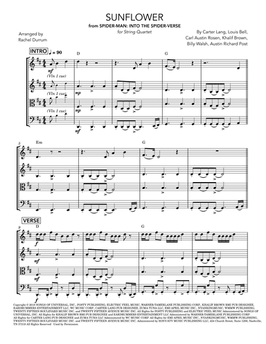 Sunflower (arr. Rachel Durrum)