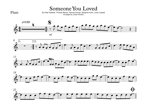 Someone You Loved (arr. Josiel Oliveira)