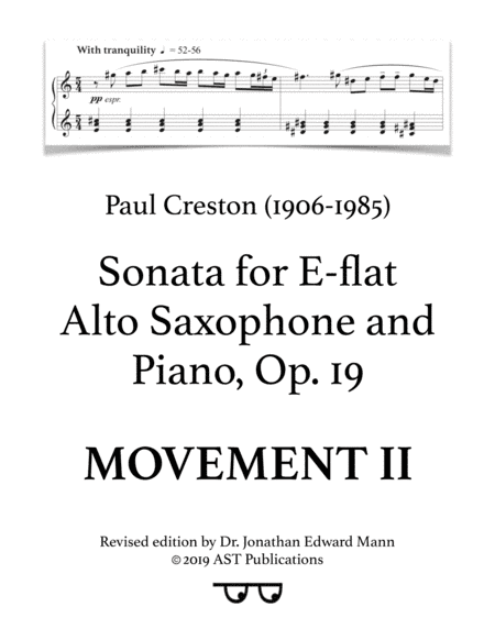 Saxophone Sonata (arr. AST Publications)