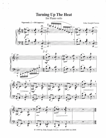 Turning Up the Heat for Solo Piano