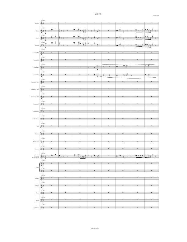 Canon and Dance for Orchestra