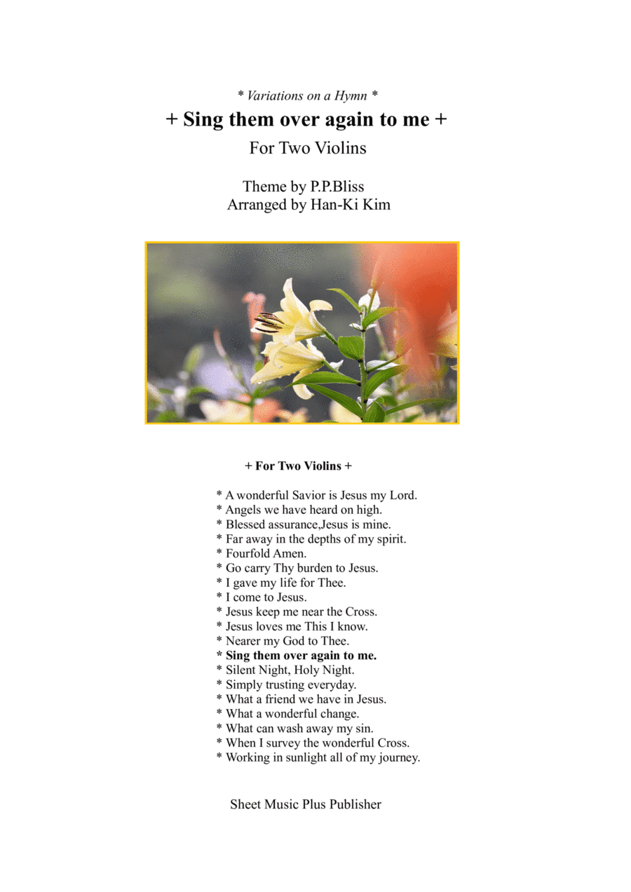 Sing them over again to me (For Violin Duet) (arr. Han-Ki Kim)