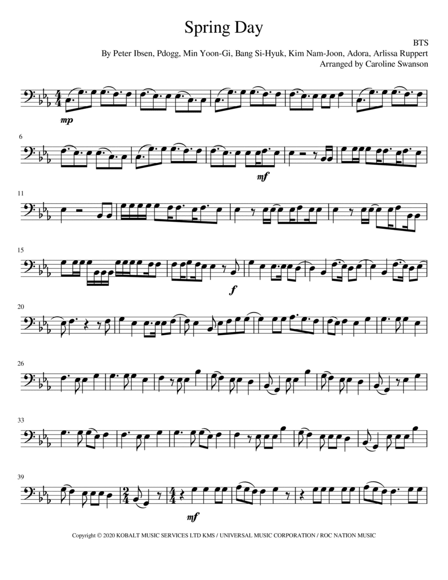 Spring Day (arr. Caroline Swanson)