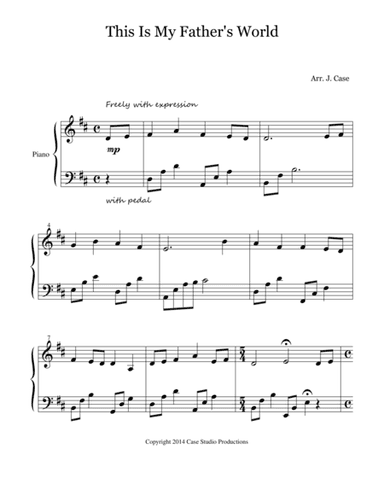 This Is My Father's World (arr. J. Case)