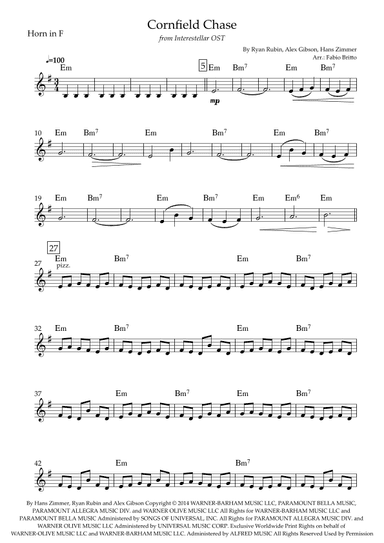 Cornfield Chase (arr. Fabio Britto)