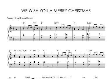 We Wish You a Merry Christmas (arr. Braian Borges)