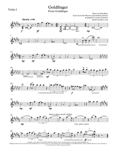 Goldfinger (arr. Lorento Golofeev)