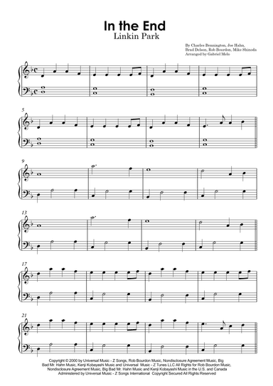 In The End (arr. Gabriel Melo)