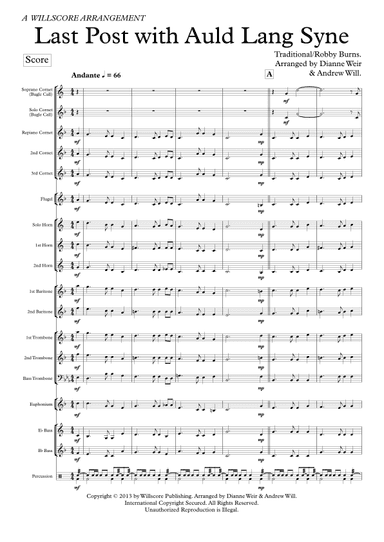 Last Post - Auld Lang Syne (arr. Dianne Weir & Andrew Will)