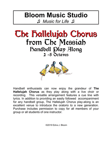 Hallelujah Chorus Handbell Play-Along (arr. Edna J. Bloom)