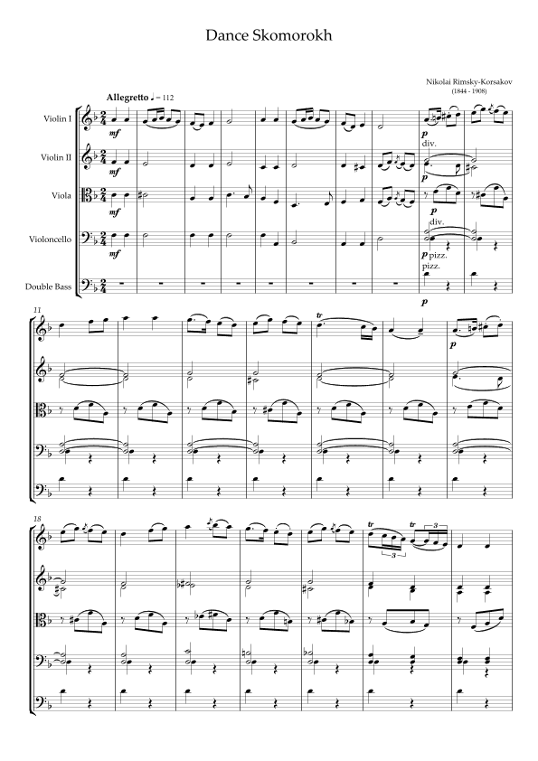 Dance Skomorokh (arr. A.G.)