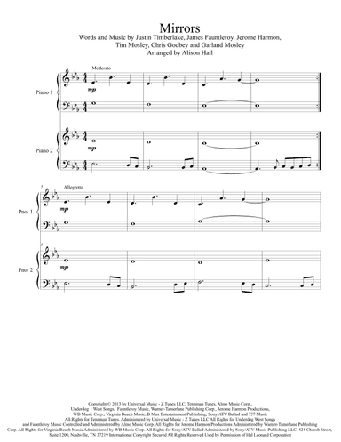 Mirrors (arr. Alison Hall)