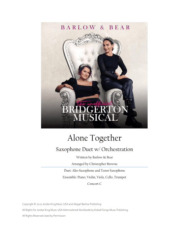 Alone Together (arr. Christopher Browne)
