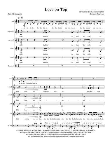 Love On Top (arr. CJ Margolis)