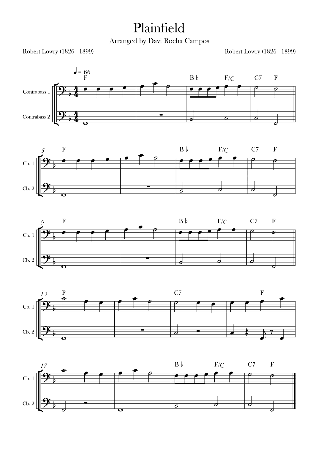 Plainfield (arr. Davi Rocha Campos)