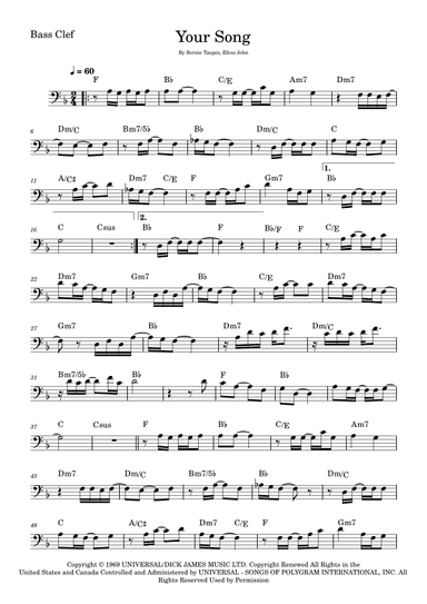 Your Song (arr. Fabio Eduardo de Oliveira)