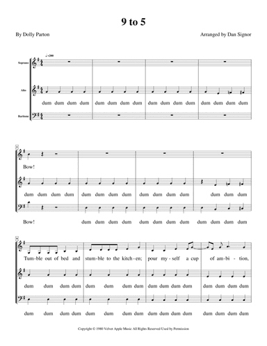 Nine To Five (arr. Dan Signor)
