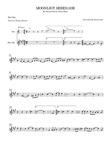 Moonlight Serenade (arr. Transcribed By Marcelo Rea)