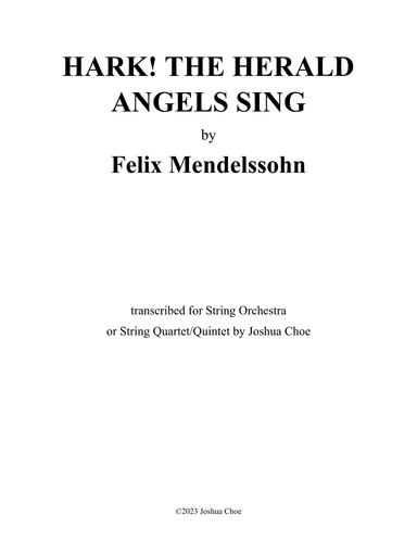 Hark! The Herald Angels Sing (arr. Joshua Choe)