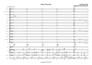 Messy Postcards- for modified big band