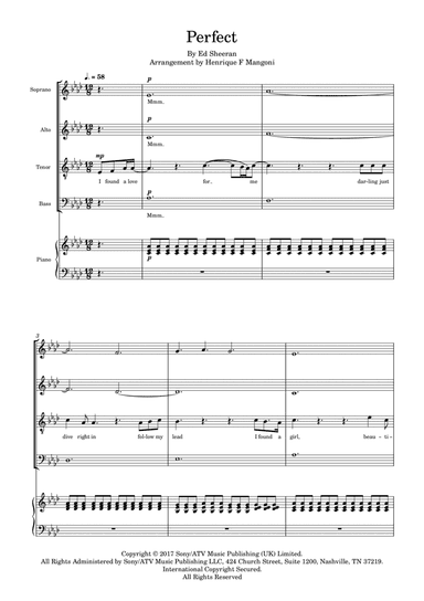 Perfect (arr. Henrique F Mangoni)