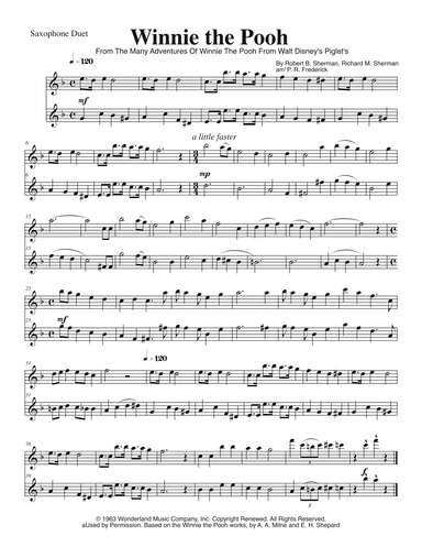 Winnie The Pooh (arr. P. R. Frederick)