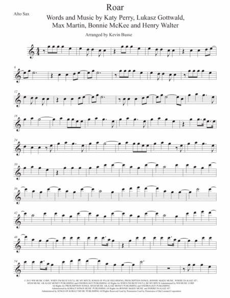 Roar (arr. Kevin Busse)