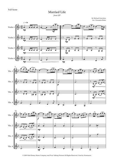 Married Life (arr. Fernando Britto)
