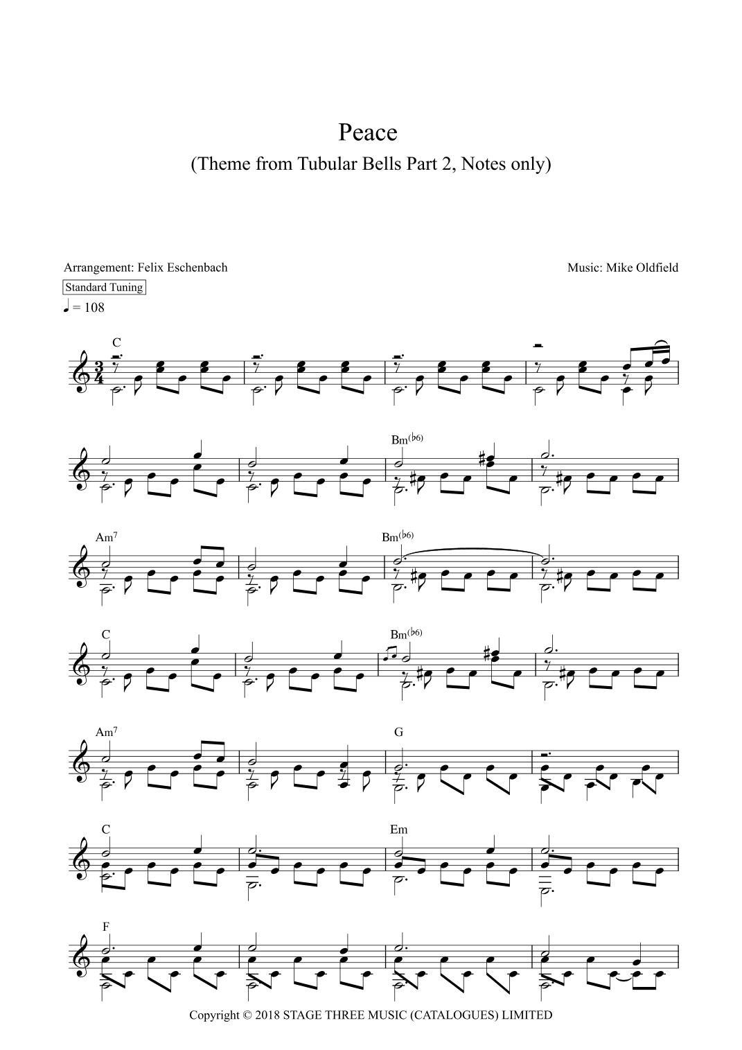 Peace (arr. Felix Eschenbach)