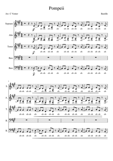 Pompeii (arr. Caroline Venter)