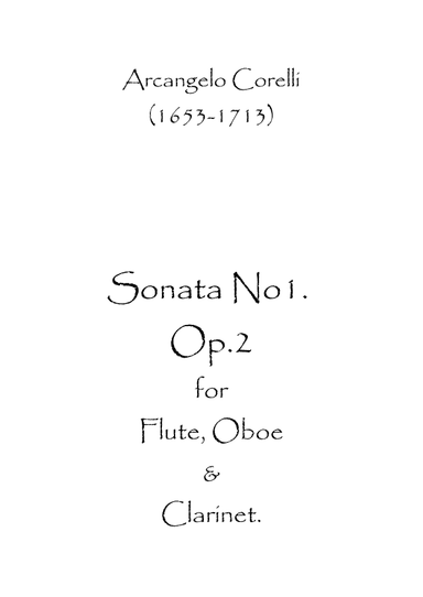 Sonata No.1 Op.2 (arr. Spence Bundy)