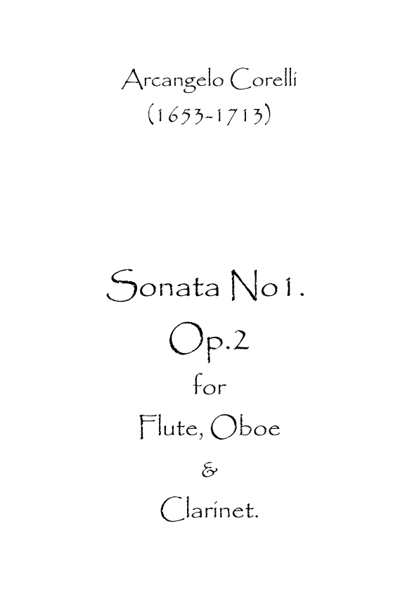 Sonata No.1 Op.2 (arr. Spence Bundy)