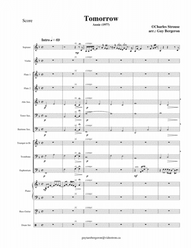Tomorrow (arr. Guy Bergeron)