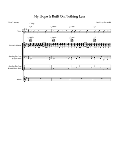 My Hope Is Built On Nothing Less (arr. Nick M Lacanski)