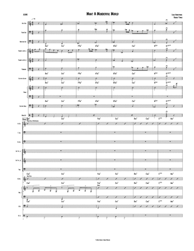 What A Wonderful World (arr. Ronaldo Tomas)