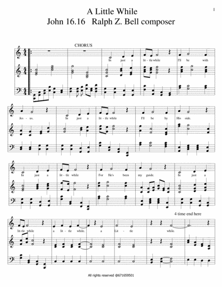 In A Little While             A Christian Song   Where is your final home?