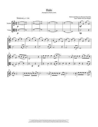 Halo (arr. Sherry Lewis)