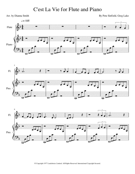 C'est La Vie (arr. Dianna Smith)