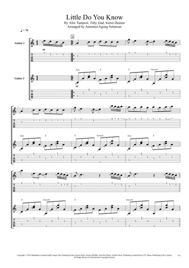 Little Do You Know (arr. Antonius Agung Setiawan)