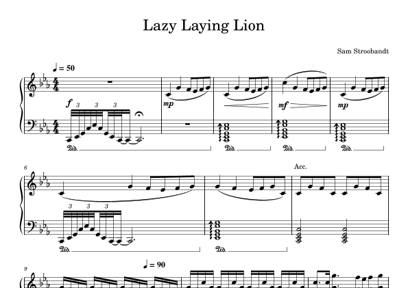 Lazy Laying Lion