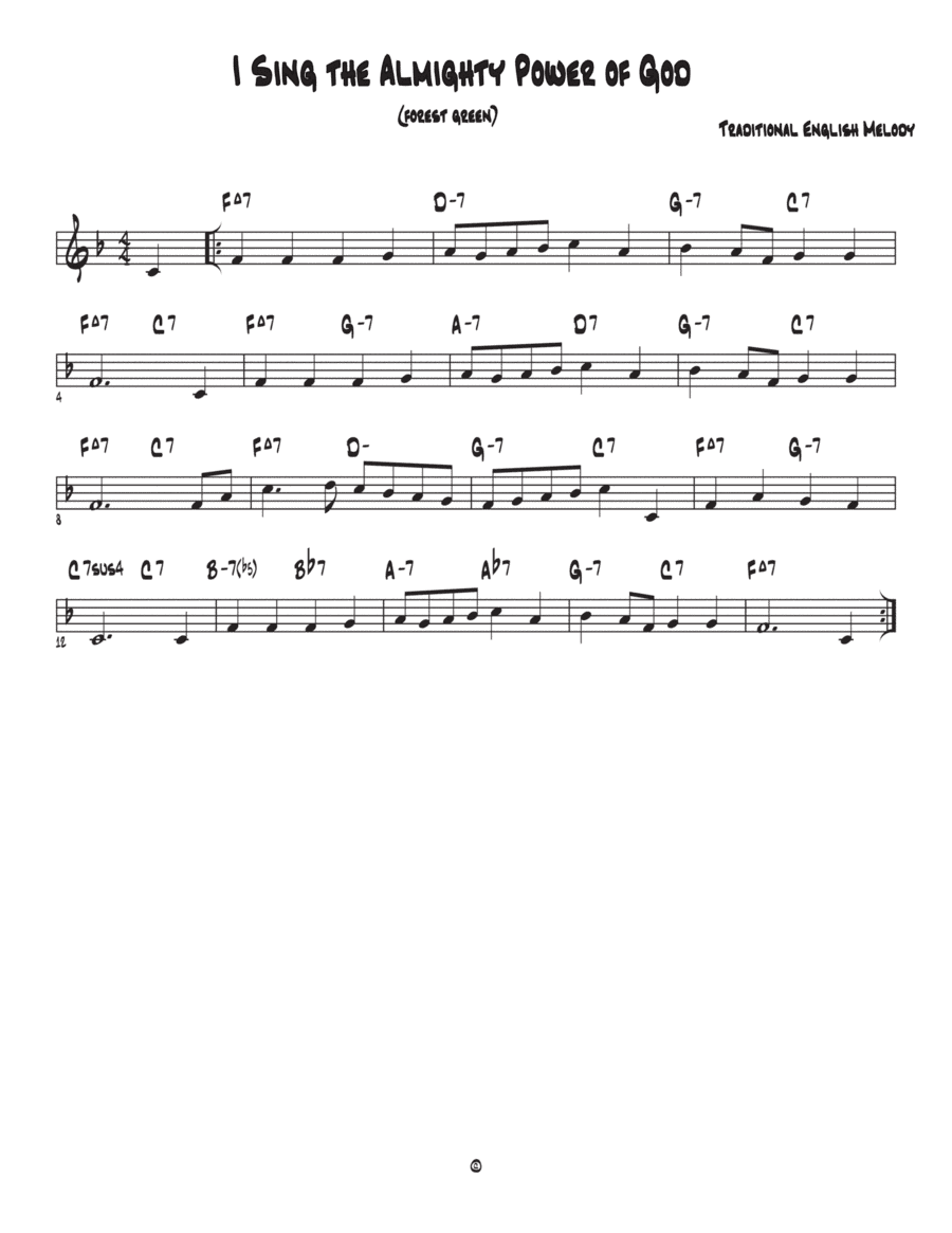 I Sing the Almighty Power of God(Forest Green) (arr. Matt Kendrick)