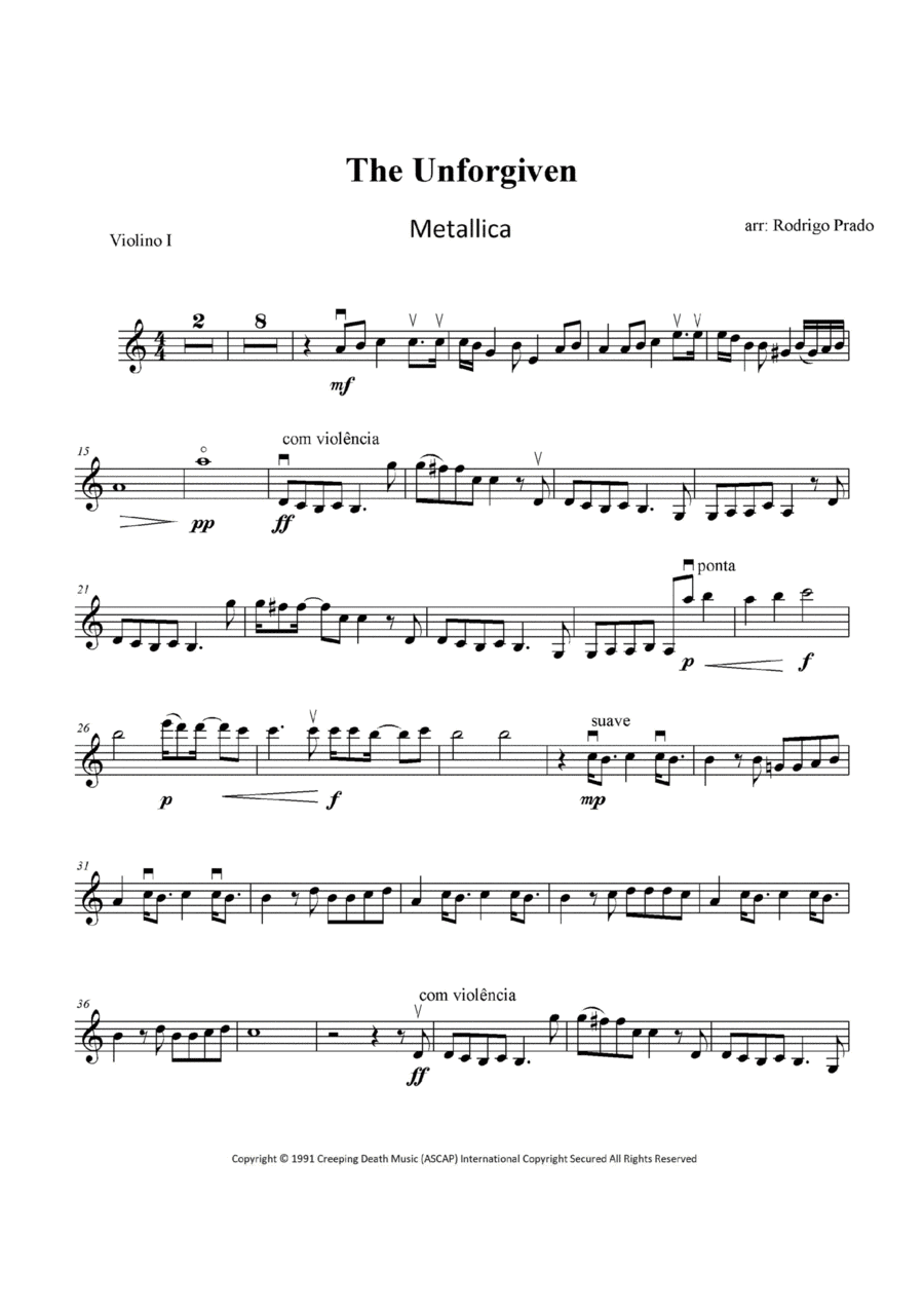 The Unforgiven (arr. Rodrigo Prado)