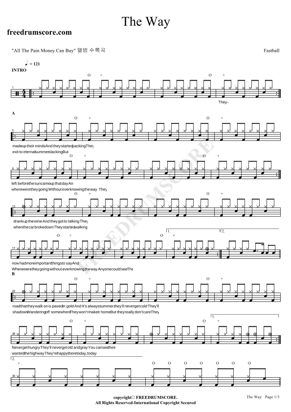 The Way (arr. COPYDRUM)